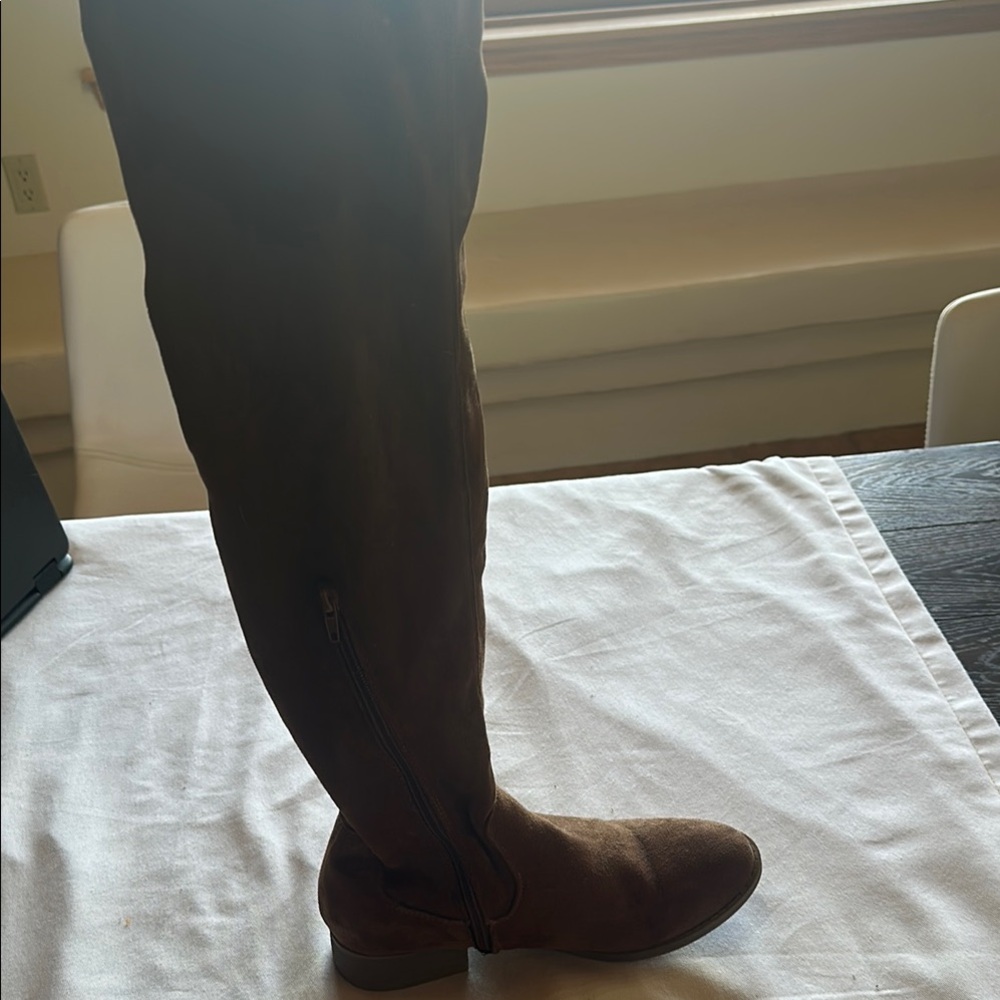 Brown Knee-High Boots